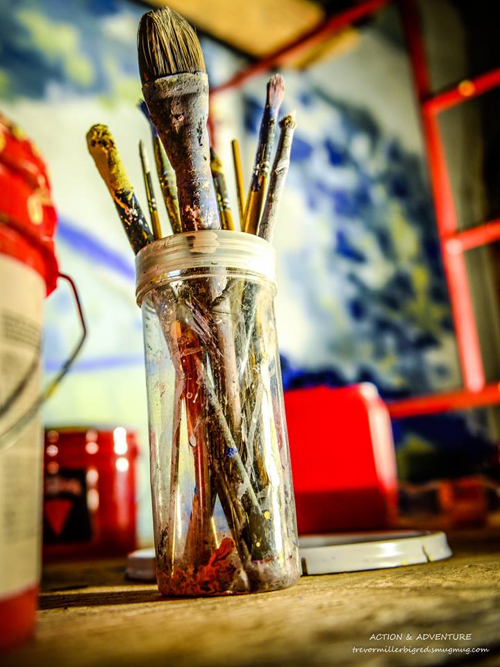 My brushes...